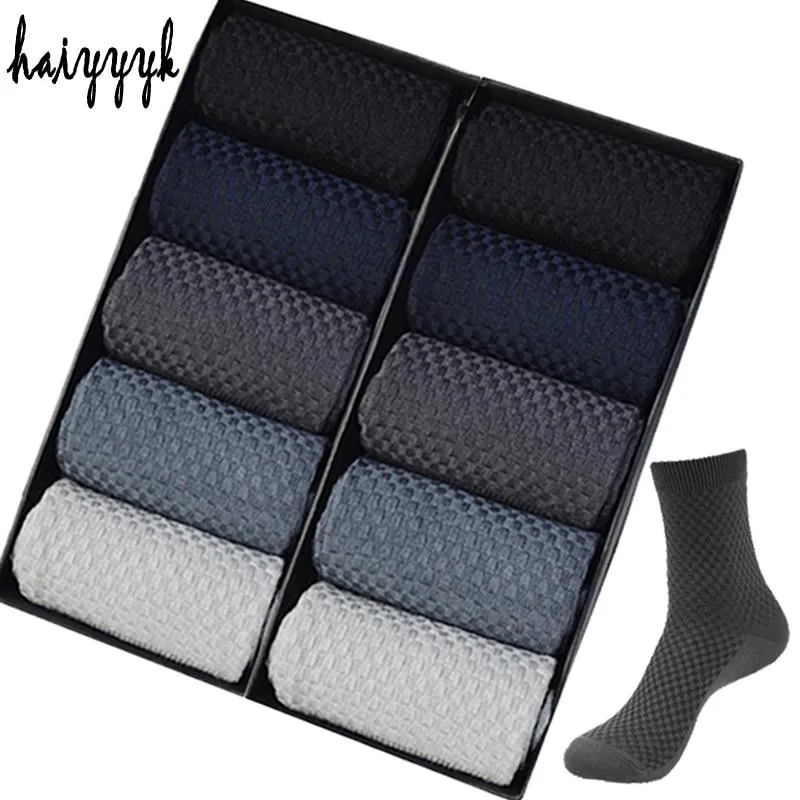 10 Pair, 5 Colour Bamboo Fiber Mens and Womens Bamboo Fibre Socks BULK