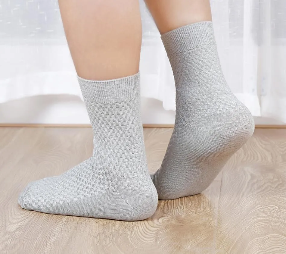 10 Pair, 5 Colour Bamboo Fiber Mens and Womens Bamboo Fibre Socks BULK