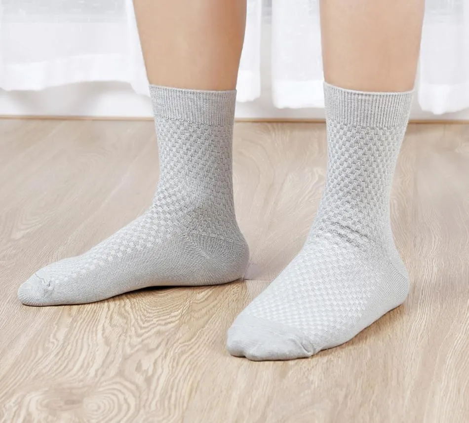 10 Pair, 5 Colour Bamboo Fiber Mens and Womens Bamboo Fibre Socks BULK