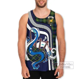 Bailey Modern Tartan Men's Tank Top with Epic Bagpipe Style