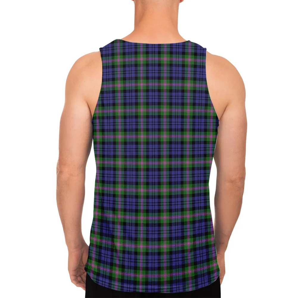 Baird Modern Tartan Mens Tank Top with Family Crest