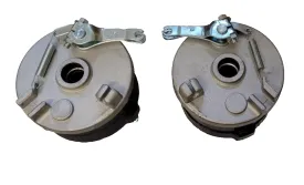 HUB04 FRONT DRUM BRAKES LEFT / RIGHT SET 110 CC QUAD BIKE SHOES HUB FITS AGA-3