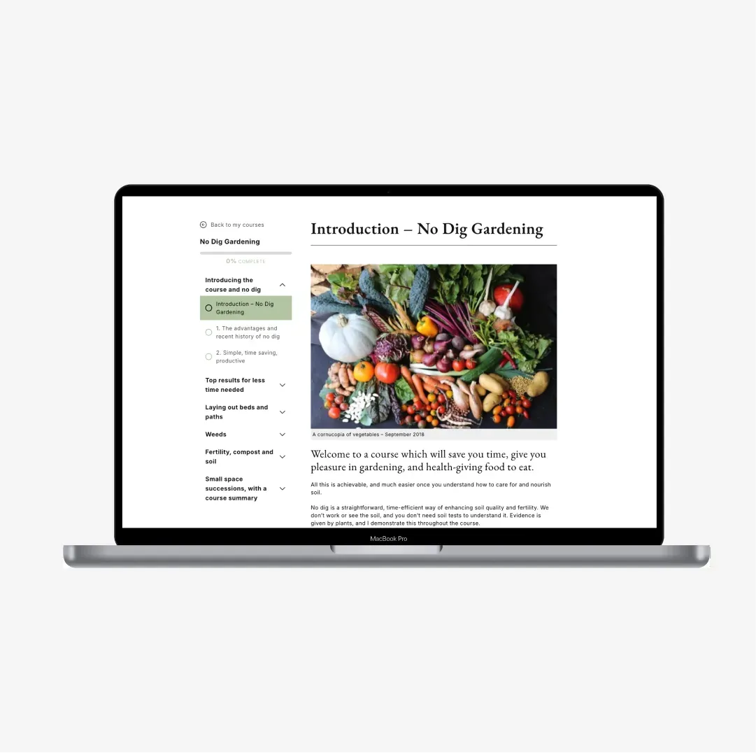No Dig Gardening - Online Course