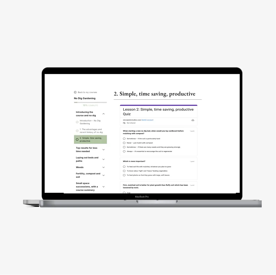 No Dig Gardening - Online Course