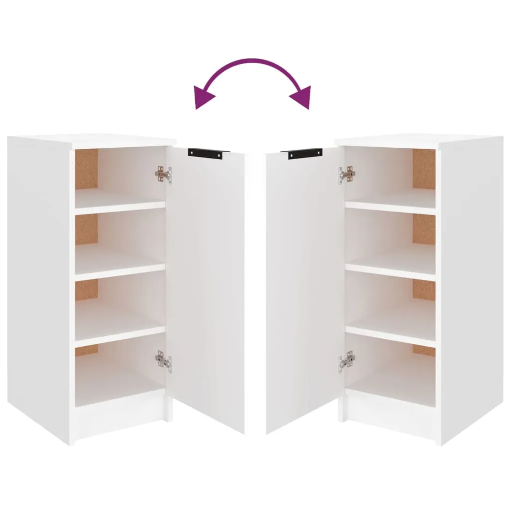 Shoe Cabinet White 30x35x70 cm Engineered Wood