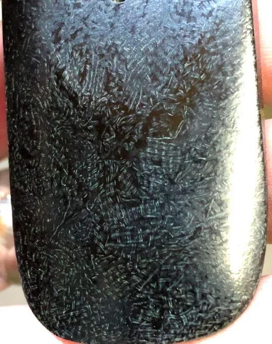 Vintage 1940s Rag/Shredded Canvas Micarta- Various Sizes- BLACK - 1 slab